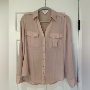 Express slim fit portofino with gold button details